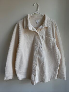bp Cream Corduroy Button-Down Shirt